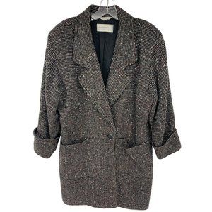 Vintage Liz Claiborne Oversized Wool Coat Size 10P